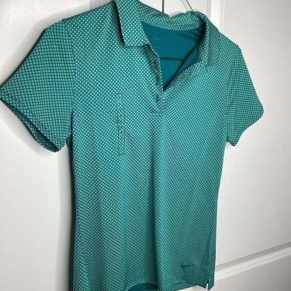 NWT Ladies‎ Nike Drifit Golf Tennis Polo small Teal Green - Picture 2 of 8